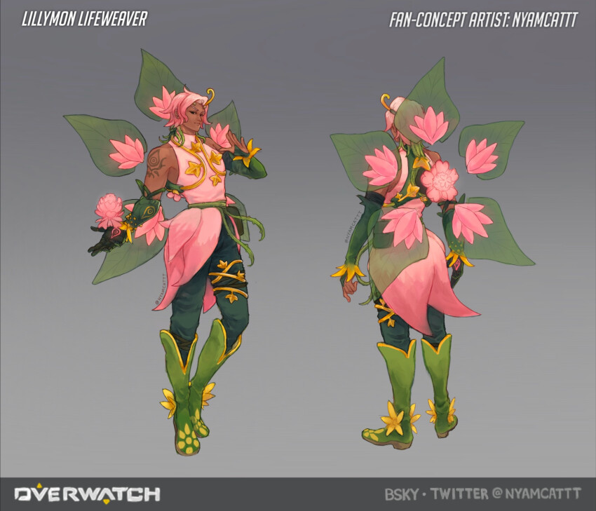1boy cosplay dark-skinned_male dark_skin digimon highres lifeweaver_(overwatch) lilimon lilimon_(cosplay) looking_at_viewer male_focus overwatch solo wings