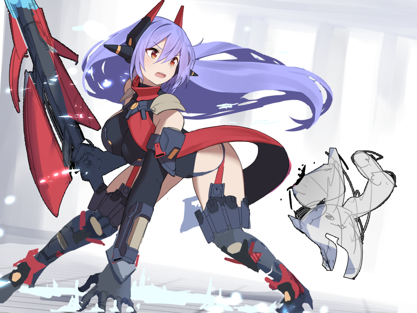 1girl breasts highres large_breasts long_hair medaman poppi_(xenoblade) poppi_qtpi_(xenoblade) robot_ears robot_girl very_long_hair xenoblade_chronicles_(series) xenoblade_chronicles_2