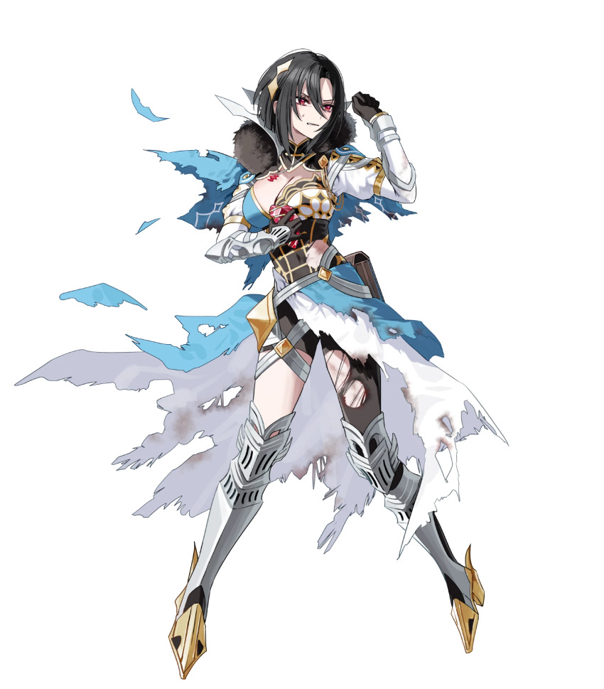1girl black_hair bob_cut chigusa_minori fire_emblem fire_emblem_engage fire_emblem_heroes highres nel_(fire_emblem) nintendo non-web_source red_eyes short_hair solo