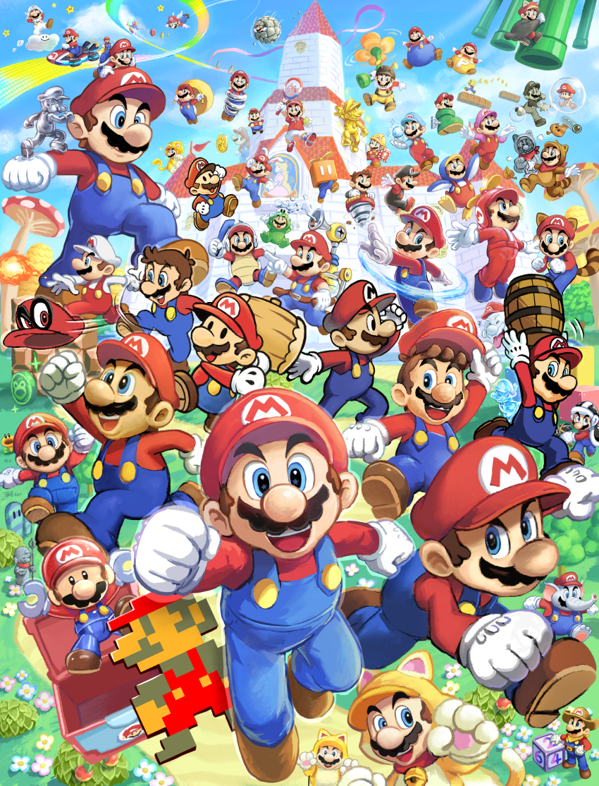 !_block +++ 6+boys :d absurdres animal_costume animal_ears antennae arm_up arms_behind_head arms_up baby_mario ball balloon_mario bandana barrel bee_costume bee_mario bee_suit bell belt belt_buckle black_eyes black_overalls block_(mario) blowing_bubbles blue_flower blue_footwear blue_hair blue_overalls blue_pants blue_shirt blue_sky boo_mario boomerang boomerang_mario boots brown_belt brown_footwear brown_hair bubble bubble_mario buckle builder_mario bunny_mario bush cape cape_mario cappy_(mario) castle cat_costume cat_mario cat_tail closed_eyes closed_mouth cloud cloud_mario coin collar collared_shirt commentary_request cowboy_hat dated day dice donkey_kong_(series) dragon_coin_(mario) drill_mario elephant_mario f.l.u.d.d. facial_hair fire fire_mario fireball flag flower flying_mario flying_squirrel_mario flying_sweatdrops food frog_coin_(super_mario_rpg) frog_costume frog_mario frog_suit_(mario) frown fruit ghost giga_cat_mario gloves go-kart gold_block_(mario) gold_coin gold_mario goomba&#039;s_shoe grass green_footwear hammer hammer_mario hammer_suit hand_up hard_hat hat helmet highres holding holding_ball holding_barrel holding_hammer holding_racket holding_unworn_clothes holding_unworn_hat ice ice_mario in_bubble insect_wings jingle_bell jizou jumping jumpsuit kuribo&#039;s_shoe leaf lego_mario lego_super_mario long_sleeves looking_at_viewer male_focus mario mario_(series) mario_(western_land) mario_day mario_kart mario_kart_8 mario_party mario_party_2 mario_tennis mario_tennis_aces mario_vs._donkey_kong mega_mario metal_mario mini_mario motion_lines multiple_boys multiple_persona mushroom mustache neck_bell new_super_mario_bros. new_super_mario_bros._2 new_super_mario_bros._u_deluxe new_super_mario_bros._wii nintendo on_cloud on_roof open_mouth outdoors outstretched_arms overalls pants paper_mario paper_mario:_the_thousand_year_door paper_mario_(character) paper_mario_64 path penguin_costume penguin_mario pennant pink_flower pink_shirt princess_peach&#039;s_castle propeller propeller_box propeller_flower propeller_mario rabbit_ears raccoon_costume raccoon_ears raccoon_mario raccoon_tail racket rainbow_mario rainbow_road red_bandana red_coin red_collar red_eyes red_footwear red_jumpsuit red_overalls red_pants red_shirt riding road rock_mario running serious shell_mario shirt shoes short_hair short_sleeves shorts sitting sky smile sneakers solid_oval_eyes sparkle sportswear spread_arms spring_(object) spring_mario standing star_(symbol) statue super_leaf super_leaf_(transformation) super_mario_3d_land super_mario_3d_world super_mario_64 super_mario_bros._1 super_mario_bros._3 super_mario_bros._wonder super_mario_galaxy super_mario_galaxy_2 super_mario_land super_mario_land_2 super_mario_maker super_mario_odyssey super_mario_rpg super_mario_sunshine super_mario_world super_mario_world_2:_yoshi&#039;s_island super_smash_bros. super_star_(mario) superball_mario tail talking_flower_(mario) tanuki_mario tanuki_suit teeth tennis_ball tennis_racket tennis_uniform tongue tongue_out toy_box tree unworn_hat unworn_headwear upper_teeth_only v-shaped_eyebrows vanish_mario visor_cap warp_pipe water white_gloves white_shirt white_shorts wing_cap wing_mario winged_hat wings ya_mari_6363 yellow_cape yellow_flower yellow_overalls yellow_pants yellow_shirt