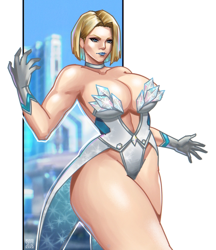1girl blonde_hair breasts emma_frost highres large_breasts marvel marvel_rivals solo x-men