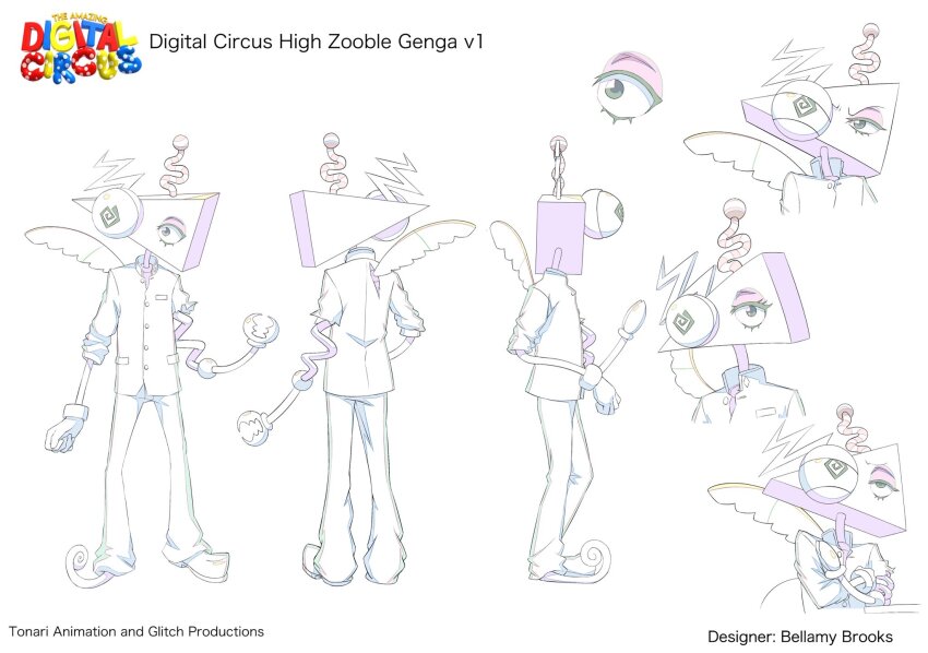 1girl bythebelle glitch_productions reverse_trap school_uniform the_amazing_digital_circus tomboy zooble_(the_amazing_digital_circus)