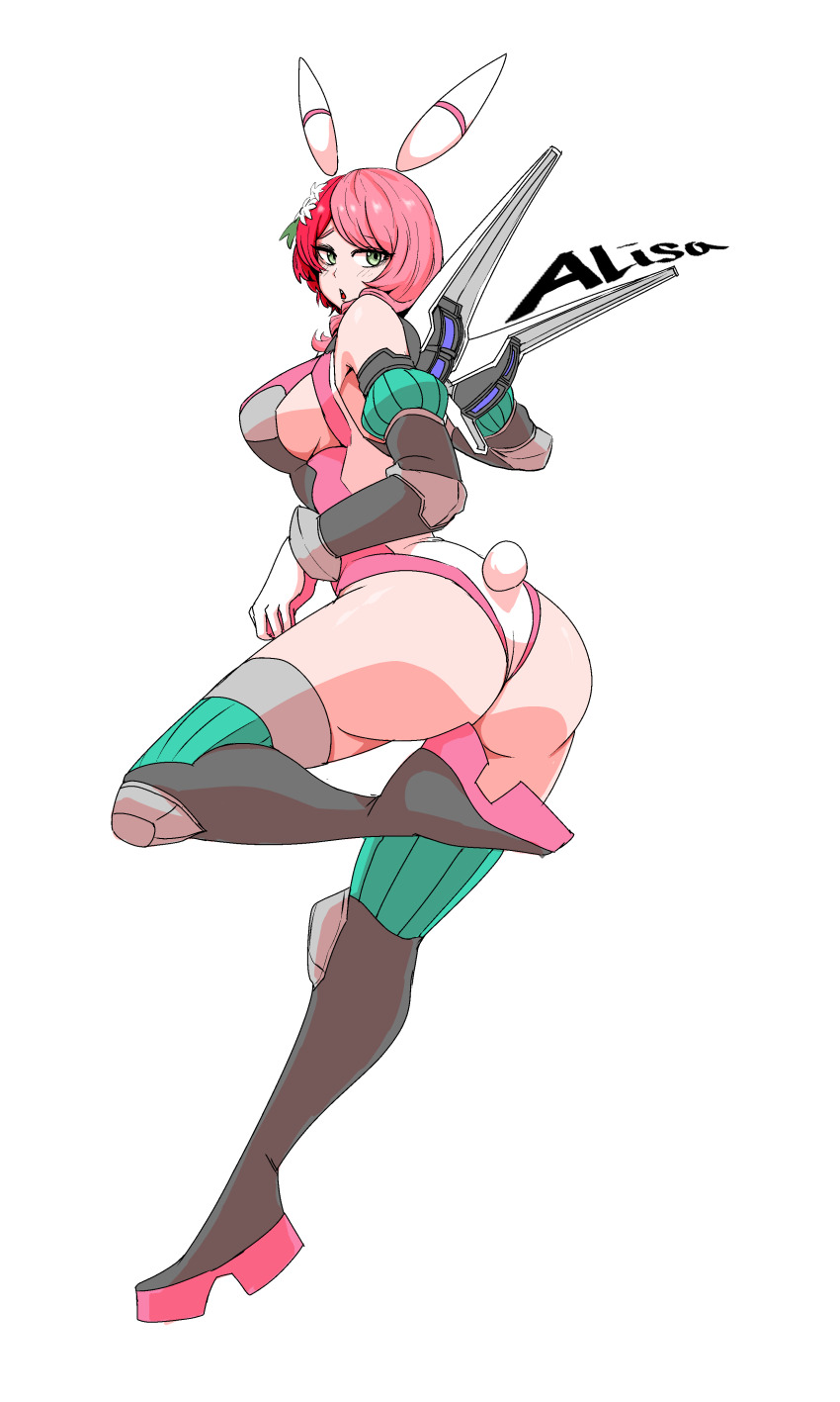 1girl alisa_boskonovich ass breasts escape1111 large_breasts namco solo tekken tekken_7 tekken_8 tekken_blood_vengeance tekken_tag_tournament_2