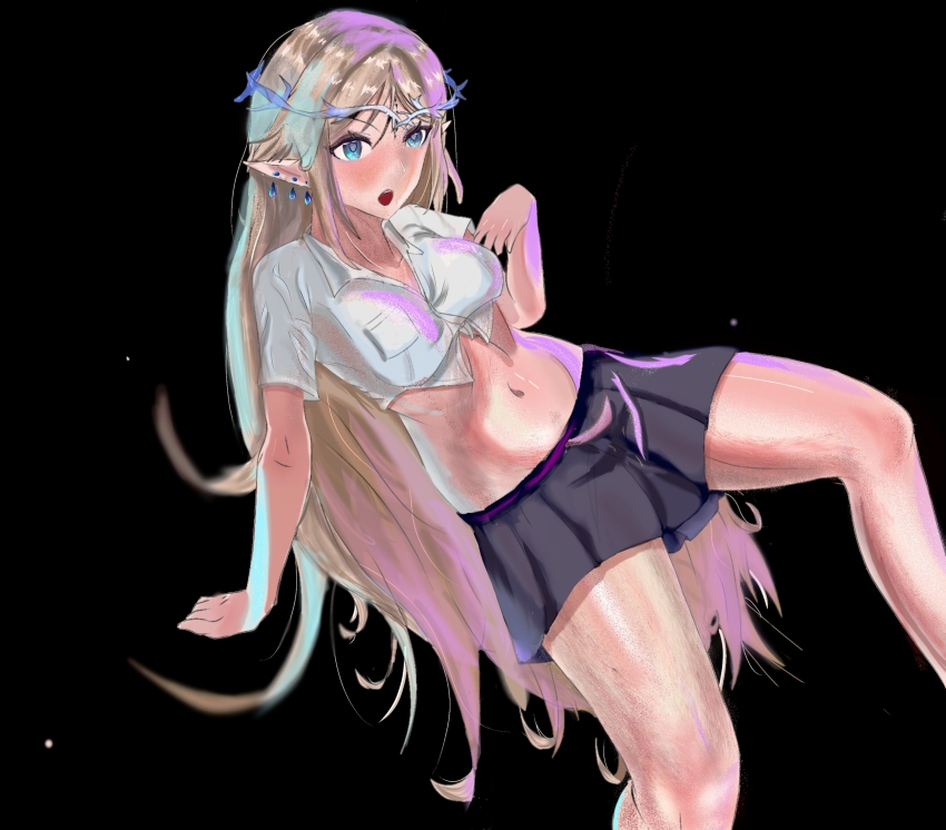absurdres cartethyia_(wuthering_waves) highres non-web_source pointy_ears school_uniform wuthering_waves