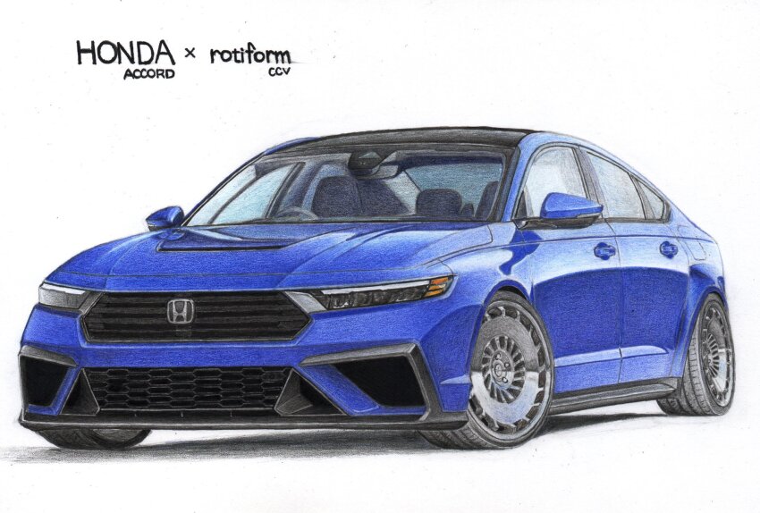 blue_car car highres honda honda_accord no_humans original shadow simple_background sting_custom traditional_media vehicle_focus vehicle_name white_background