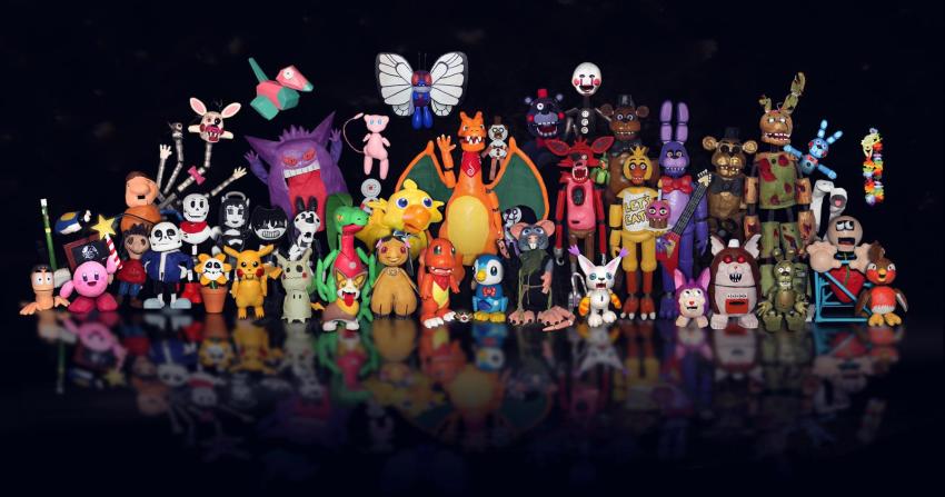 :d alice_(bendy_and_the_ink_machine) bear bendy bendy_and_the_ink_machine bird black_background black_eyes blue_eyes bon_bon_(fnaf) bonnie_(fnaf) boris_(bendy_and_the_ink_machine) butterfree charizard charmander chica comfey commentary creature crossover cupcake digimon digimon_(creature) dog dragon english_commentary english_text fangs fire five_nights_at_freddy&#039;s five_nights_at_freddy&#039;s:_sister_location five_nights_at_freddy&#039;s_1 five_nights_at_freddy&#039;s_3 five_nights_at_freddy&#039;s_4 flame-tipped_tail flowey_(undertale) fnaf_world food fox foxy_(fnaf) freddy_fazbear freddy_fazbear&#039;s_pizzeria_simulator gen_1_pokemon gen_3_pokemon gen_7_pokemon gen_8_pokemon gengar ghost golden_freddy grovyle highres horns kirby kirby_(series) lefty legendary_pokemon looking_at_viewer mangle mawile md5_mismatch mew_(pokemon) mimikyu mouse_(animal) multiple_crossover mythical_pokemon neopets nintendo open_mouth papyrus_(undertale) photo_(medium) pikachu plushtrap pokemon pokemon_(creature) porygon pteri rabbit red_eyes reflection resolution_mismatch sans_(undertale) simple_background skeleton smile source_larger springtrap tail the_puppet_(fnaf) tommygk tongue tongue_out unconventional_media undertale yamper