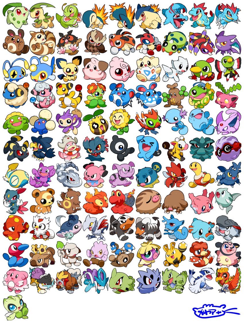 &gt;_&lt; :d absurdres aipom ampharos antennae antlers ariados azumarill bat_(animal) bayleef beak bear beetle bellossom bird bird_tail black_eyes blissey blonde_hair blue_eyes blue_skin bright_pupils brown_fur bug celebi chikorita claws cleffa colored_sclera colored_skin commentary_request corsola crobat crocodilian croconaw cross-shaped_pupils crow cyndaquil dark_skin delibird dog donphan dragonfly dunsparce elekid entei espeon everyone facial_mark fangs feathered_wings feraligatr fins fire fish flaaffy forehead_jewel forehead_mark forked_tail forretress furret gen_2_pokemon girafarig giraffe gligar granbull green_skin grin heracross highres hitmontop ho-oh hoothoot hoppip horns houndoom houndour igglybuff insect jumpluff kawaanago kingdra ladybug lanturn larvitar ledian ledyba legendary_pokemon lugia magby magcargo manta_ray mantine mareep marill meganium miltank misdreavus monkey murkrow mythical_pokemon natu nintendo noctowl octillery octopus open_mouth owl phanpy pichu piloswine pineco pink_skin pokemon pokemon_gsc politoed porygon2 pupitar purple_fur purple_skin quagsire quilava qwilfish raikou red_eyes red_sclera red_skin remoraid salute scizor seahorse sentret sharp_teeth sheep shell shuckle simple_background single_horn sitting skarmory skin_fangs skiploom slowking slugma smeargle smile smoochum sneasel snubbull spider spinarak stantler steelix sudowoodo suicune sunflora sunkern swinub symbol-shaped_pupils tail teddiursa teeth togepi togetic totodile translation_request tsuchinoko tusks typhlosion tyranitar tyrogue udder umbreon unown unown_a ursaring white_background white_pupils white_skin wings wobbuffet wool wooper xatu xd yanma yellow_eyes yellow_sclera yellow_skin