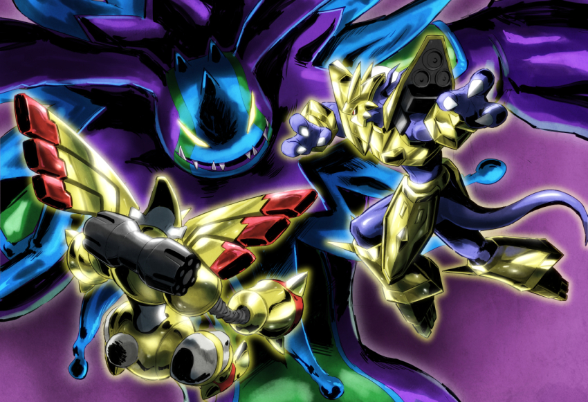 2021 3boys angry animal_ears artist_request brothers cherubimon cherubimon_(vice) creepy dated digimon digimon_(creature) digimon_adventure_02 digimon_adventure_02:_digimon_hurricane_jouriku!!_chouzetsu_shinka!!_ougon_no_digimental evil_grin evil_smile fighting glowing grin looking_at_another magnamon monster monster_boy multiple_boys rapidmon_(armor) reaching reaching_towards_viewer sharp_teeth siblings size_difference smile smirk teeth