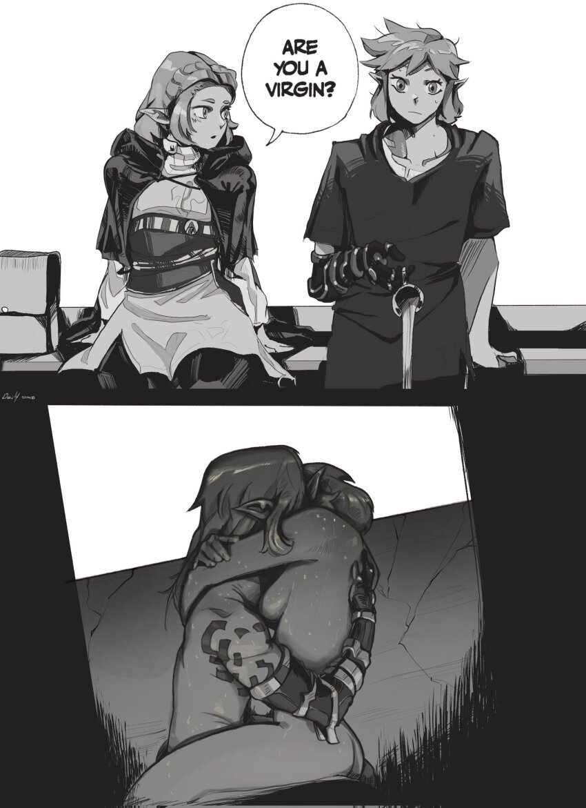 are_you_a_virgin?_(meme) hug implied_penetration implied_sex nintendo tagme the_legend_of_zelda the_legend_of_zelda:_tears_of_the_kingdom
