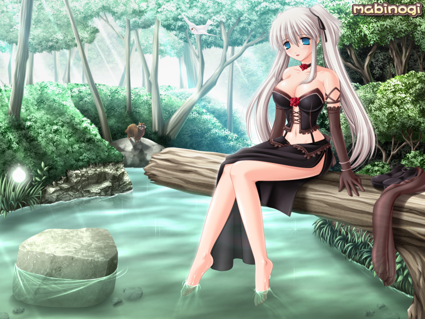 barefoot highres kafu_(logaemon) mabinogi nao_(mabinogi) tagme white_hair