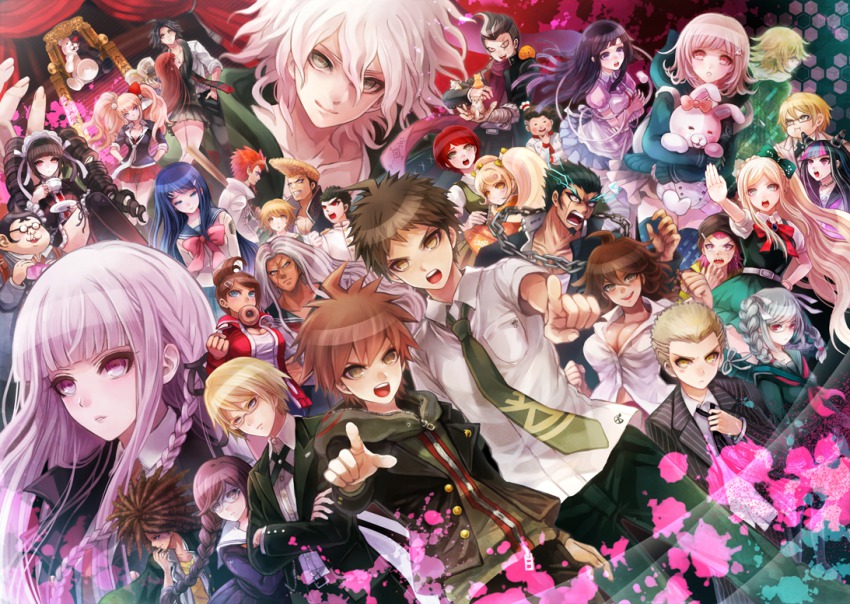 10s 6+boys 6+girls absolutely_everyone ahoge alter_ego asahina_aoi black_hair blonde_hair blue_hair brown_hair celestia_ludenberg cham-p chiko_(d04099) chuunibyou danganronpa_(series) danganronpa/zero danganronpa:_trigger_happy_havoc enoshima_junko everyone formal_clothes fujisaki_chihiro fukawa_toko glasses grey_hair hagakure_yasuhiro hanamura_teruteru hinata_hajime ishimaru_kiyotaka jum-p kirigiri_kyoko koizumi_mahiru komaeda_nagito kuwata_leon kuzuryu_fuyuhiko long_hair maga-g maizono_sayaka matsuda_yasuke mioda_ibuki monokuma monomi_(danganronpa) multiple_boys multiple_girls naegi_makoto nanami_chiaki nidai_nekomaru ogami_sakura owada_mondo orange_hair otonashi_ryouko owari_akane pekoyama_peko pink_hair purple_hair red_hair saionji_hiyoko scarf school_uniform serafuku short_hair sonia_nevermind soda_kazuichi suit sun-d danganronpa_2:_goodbye_despair tanaka_gundham tanaka_gundam togami_byakuya togami_byakuya_(danganronpa_2) tsumiki_mikan very_long_hair yamada_hifumi