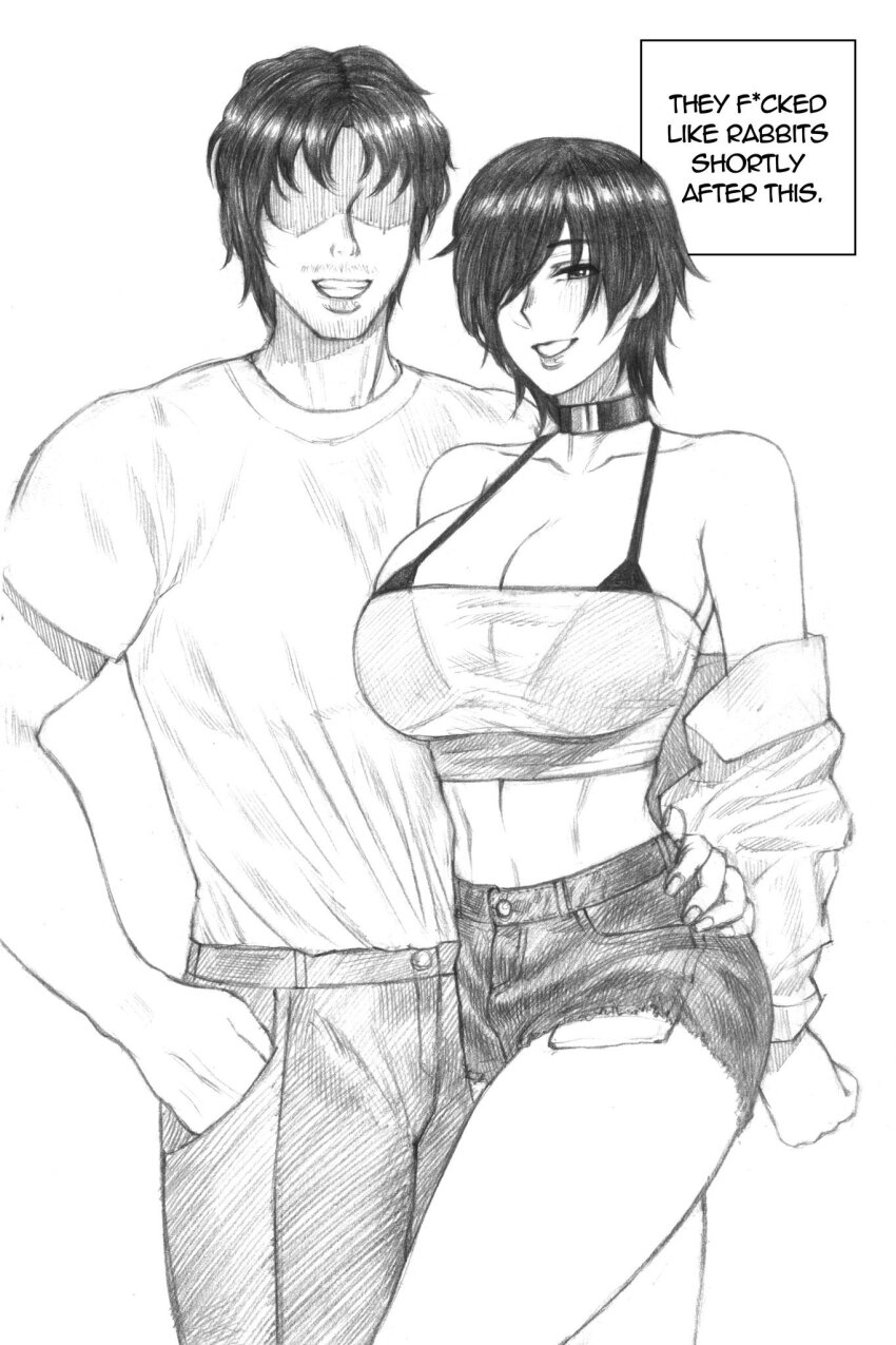 1boy 1girl borrowed_character hand_on_another&#039;s_shoulder highres implied_sex madoka_(terasu_mc) original redmaiden tagme terasu_mc they_had_lots_of_sex_afterwards_(meme)
