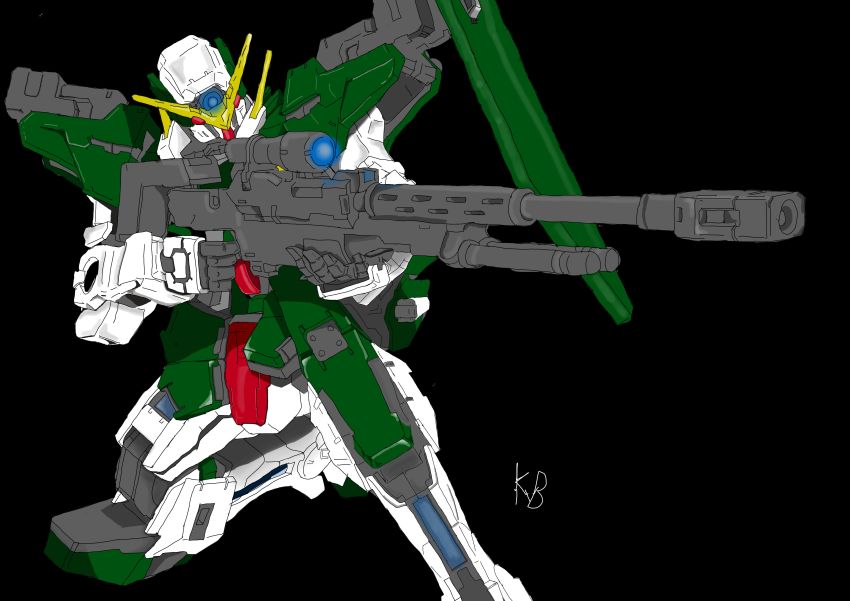 absurdres dynames gundam gundam_00 highres lockon_stratos mecha mobile_suit_gundam non-web_source robot sniper