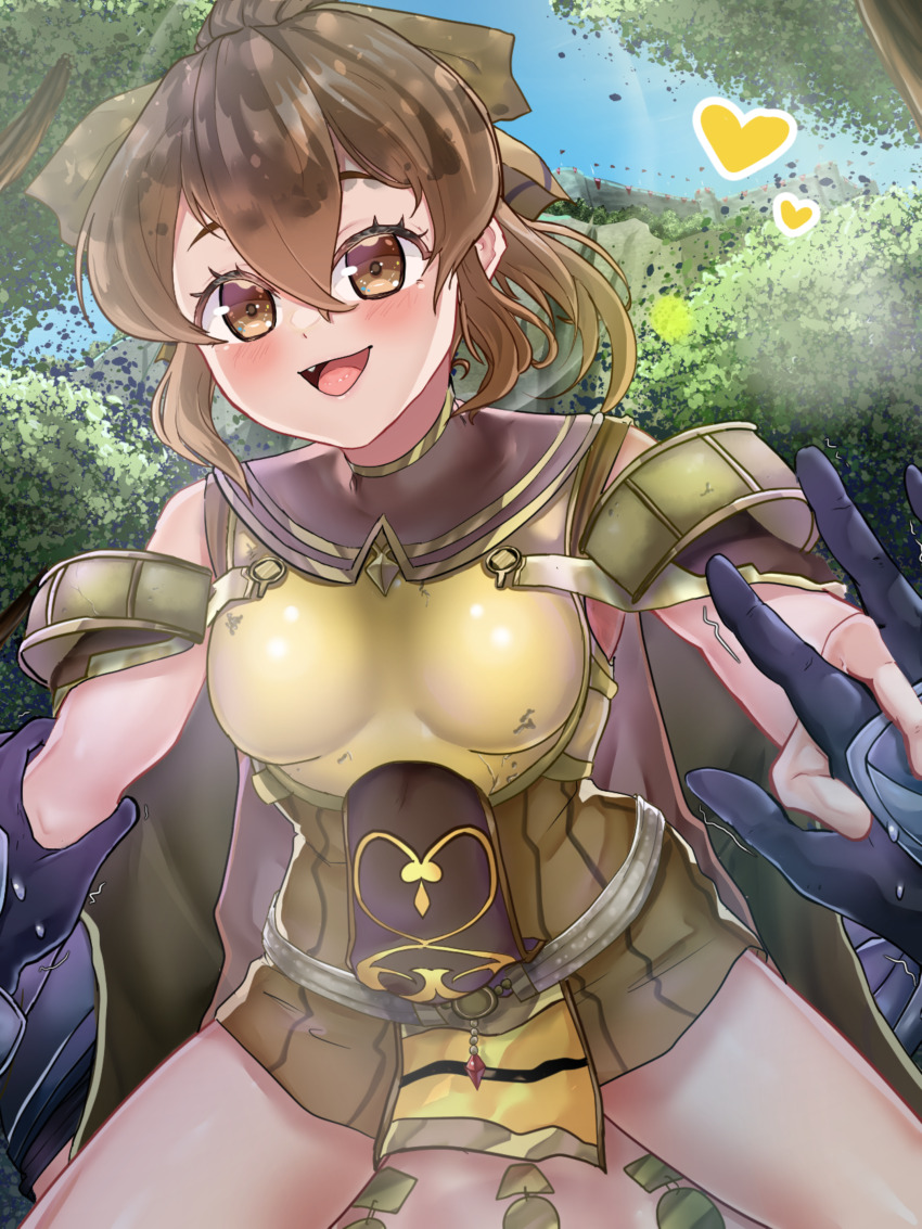 1girl absurdres arm_grab blush breasts brown_eyes brown_hair clive_(fire_emblem) cum cum_in_pussy delthea_(fire_emblem) female_focus fire_emblem fire_emblem_echoes:_shadows_of_valentia forest girl_on_top hair_between_eyes highres holding_hands huge_filesize icecream_(kwsu2482) looking_at_viewer nature nintendo open_mouth outdoors penetrating_pov ponytail pov rape short_hair small_breasts smile solo_focus spread_legs straddling thighs vaginal victim_pov