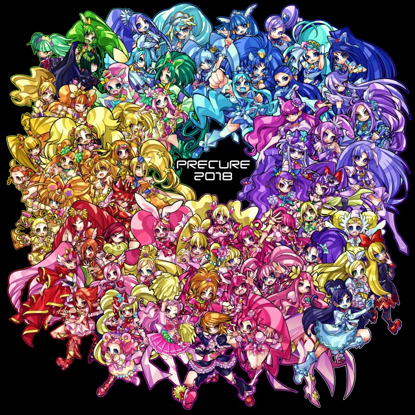 10s 1boy 2018 6+girls :d absolutely_everyone aida_mana aino_megumi aisaki_emiru akagi_towa akimoto_komachi amanogawa_kirara aoki_reika aono_miki aqua_eyes aqua_hair arisugawa_himari asahina_mirai biburi_(precure) black_background blonde_hair blue_eyes blue_hair blunt_bangs bow brooch candy_(smile_precure!) cone_hair_bun copyright_name crown cure_ace cure_amour cure_ange cure_aqua cure_beat cure_beauty cure_berry cure_black cure_bloom cure_blossom cure_chocolat cure_custard cure_diamond cure_dream cure_echo cure_egret cure_etoile cure_felice cure_flora cure_flower cure_fortune cure_gelato cure_happy cure_heart cure_honey cure_lemonade cure_lovely cure_macaron cure_macherie cure_magical cure_march cure_marine cure_melody cure_mermaid cure_mint cure_miracle cure_mofurun cure_moonlight cure_muse_(yellow) cure_parfait cure_passion cure_peace cure_peach cure_pekorin cure_pine cure_princess cure_rhythm cure_rosetta cure_rouge cure_scarlet cure_sunny cure_sunshine cure_sword cure_twinkle cure_waffle cure_whip cure_white cure_yell dark_precure dokidoki!_precure double_bun drill_hair everyone fresh_precure! futari_wa_precure futari_wa_precure_splash_star go!_princess_precure gold_crown green_hair hair_bow hair_bun hair_ornament hanami_kotoha hanasaki_kaoruko hanasaki_tsubomi happinesscharge_precure! haruno_haruka heart heart_brooch heartcatch_precure! higashi_setsuna high_ponytail highres hikawa_iona hino_akane_(smile_precure!) hishikawa_rikka hoshizora_miyuki houjou_hibiki hugtto!_precure hyuuga_saki izayoi_liko jewelry kagayaki_homare kaidou_minami kasugano_urara_(yes!_precure_5) kenjou_akira kenzaki_makoto kirahoshi_ciel kirakira_precure_a_la_mode kiryuu_kaoru kiryuu_michiru kise_yayoi kotozume_yukari kujou_hikari kurokawa_eren kurumi_erika long_hair madoka_aguri mahou_girls_precure! matching_hair/eyes midorikawa_nao milky_rose mimino_kurumi minamino_kanade minazuki_karen mishou_mai misumi_nagisa mofurun_(mahou_girls_precure!) momozono_love multiple_girls myoudouin_itsuki natsuki_rin nono_hana oomori_yuuko open_mouth orange_hair parted_bangs pekorin_(precure) personification pikario_(precure) pink_hair ponytail precure precure_all_stars precure_all_stars_new_stage:_mirai_no_tomodachi purple_eyes purple_hair rainbow_order red_bow red_eyes red_hair regina_(dokidoki!_precure) royal_candy ruru_amour sakagami_ayumi seiren_(suite_precure) senmu_(0107) shiny_luminous shirabe_ako shirayuki_hime short_twintails simple_background smile smile_precure! suite_precure tategami_aoi tsukikage_yuri twin_drills twintails usami_ichika very_long_hair white_bow white_legwear yakushiji_saaya yamabuki_inori yes!_precure_5 yes!_precure_5_gogo! yotsuba_alice yukishiro_honoka yumehara_nozomi