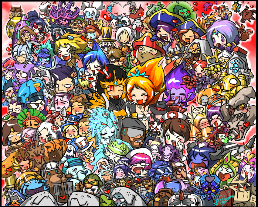 6+boys 6+girls ^_^ absolutely_everyone ahri_(league_of_legends) akali akali_(legacy) alternate_costume amumu anivia annie_(league_of_legends) blitzcrank blush brand_(league_of_legends) caitlyn_(league_of_legends) cassiopeia_(league_of_legends) chibi cho&#039;gath closed_eyes corki darius_(league_of_legends) diana_(league_of_legends) dr._mundo draven ear_protection evelynn_(league_of_legends) evelynn_(old) everyone ezreal fiora_(league_of_legends) fizz_(league_of_legends) forehead_protector galio gangplank_(league_of_legends) garen_(league_of_legends) gragas graves_(league_of_legends) heart heart-shaped_eyes hecarim heimerdinger irelia janna_(league_of_legends) jarvan_iv_(league_of_legends) jax_(league_of_legends) jayce_(league_of_legends) karthus kassadin katarina_(league_of_legends) kayle_(league_of_legends) kennen kiss kog&#039;maw league_of_legends leblanc_(league_of_legends) lee_sin leona_(league_of_legends) lulu_(league_of_legends) lux_(league_of_legends) malphite malzahar maokai master_yi maxeggq miss_fortune_(league_of_legends) mordekaiser morgana_(league_of_legends) multiple_boys multiple_girls nasus nautilus_(league_of_legends) nidalee nocturne nocturne_(league_of_legends) nunu_(league_of_legends) object_on_head olaf olaf_(league_of_legends) orianna_(league_of_legends) pantheon_(league_of_legends) panties panties_on_head poppy_(league_of_legends) rammus rengar riven_(league_of_legends) rumble_(league_of_legends) ryze sejuani shen_(league_of_legends) shyvana singed sion_(league_of_legends) sivir soraka_(league_of_legends) swain_(league_of_legends) syndra taric teemo tibbers tristana_(league_of_legends) trundle twisted_fate twitch twitch_(league_of_legends) udyr underwear urf urgot varus vayne_(league_of_legends) veigar viktor_(league_of_legends) vladimir_(league_of_legends) volibear warwick willump wukong_(league_of_legends) xin_zhao yordle ziggs