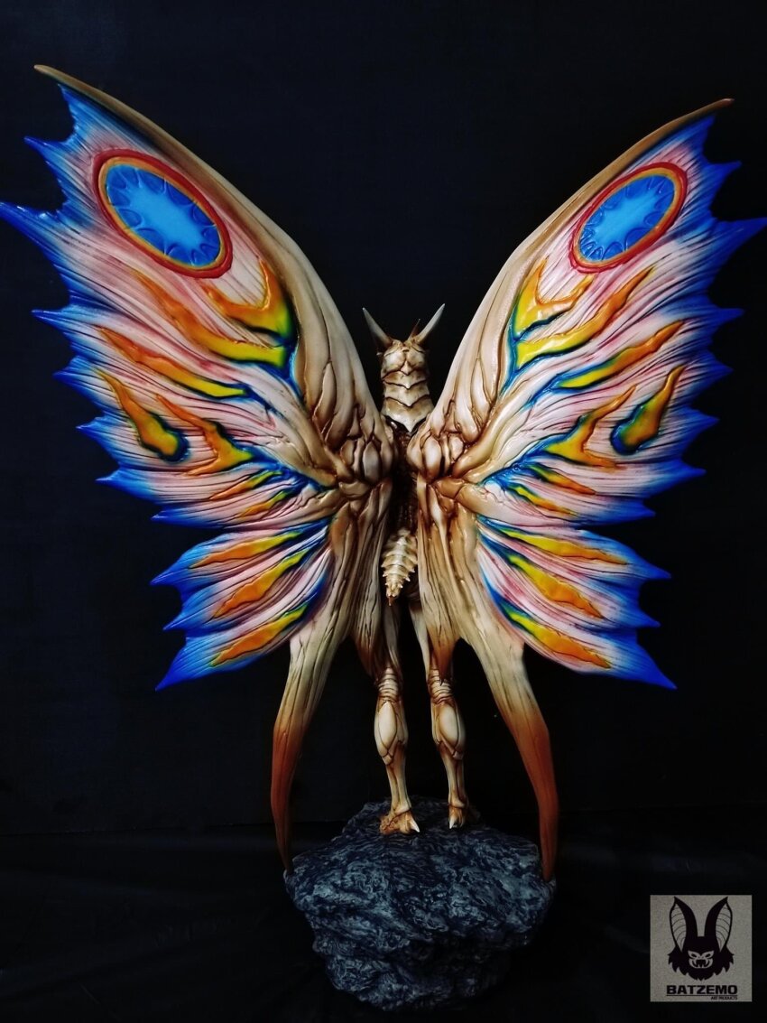 1girl adapted_costume armor armor_mothra ass batzemo figure geng_gi godzilla:_king_of_the_monsters godzilla_(series) helmet highres kaiju legendary_pictures monsterverse mothra mothra_(series) mothra_leo personification rainbow_mothra real_life rebirth_of_mothra_iii toho wings