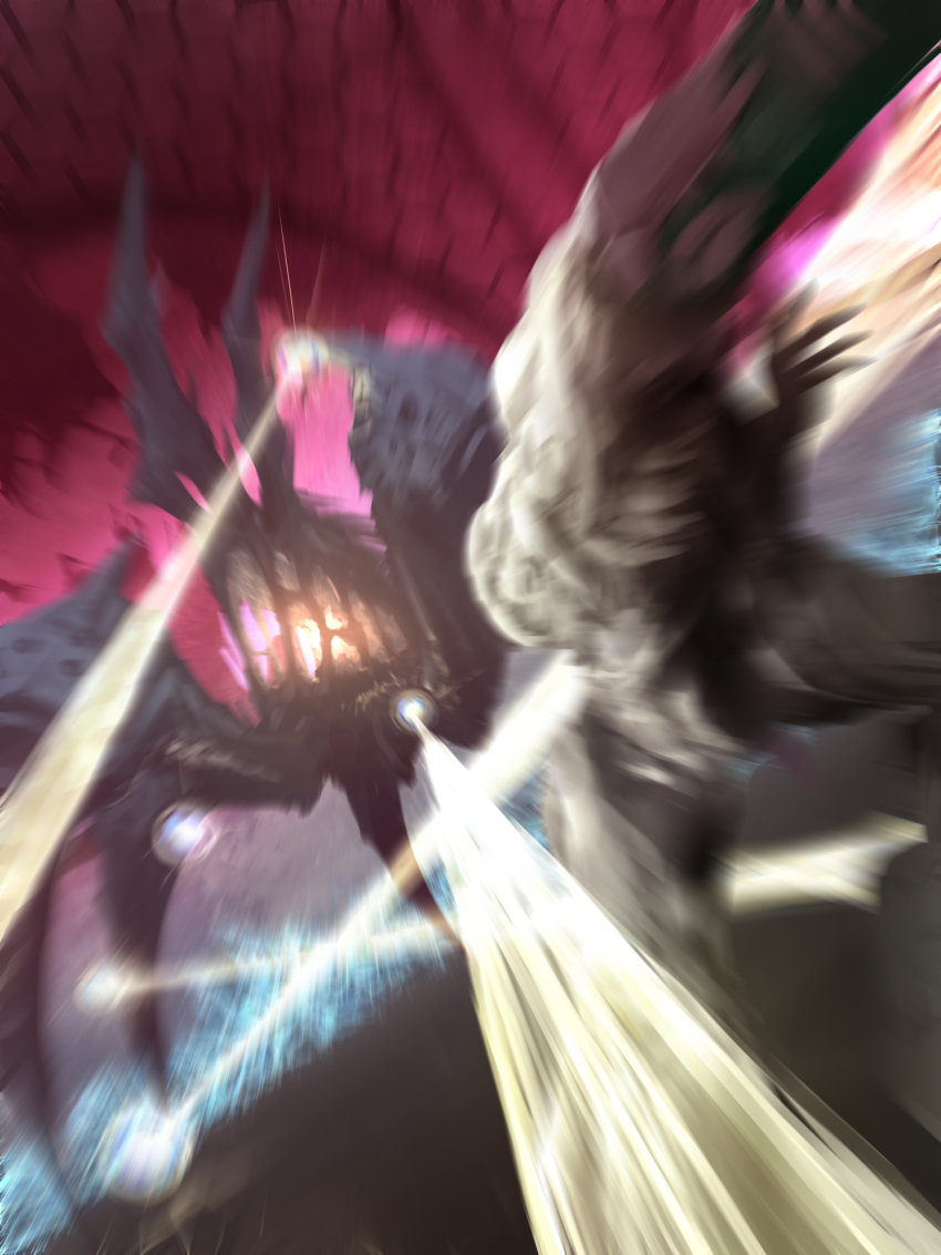 1girl alien armor emperor_ing energy fighting hanagemissile helmet highres ing_(metroid) light_suit_(metroid) metroid metroid_prime_2:_echoes monster nintendo pauldrons power_armor power_suit_(metroid) samus_aran shoulder_armor