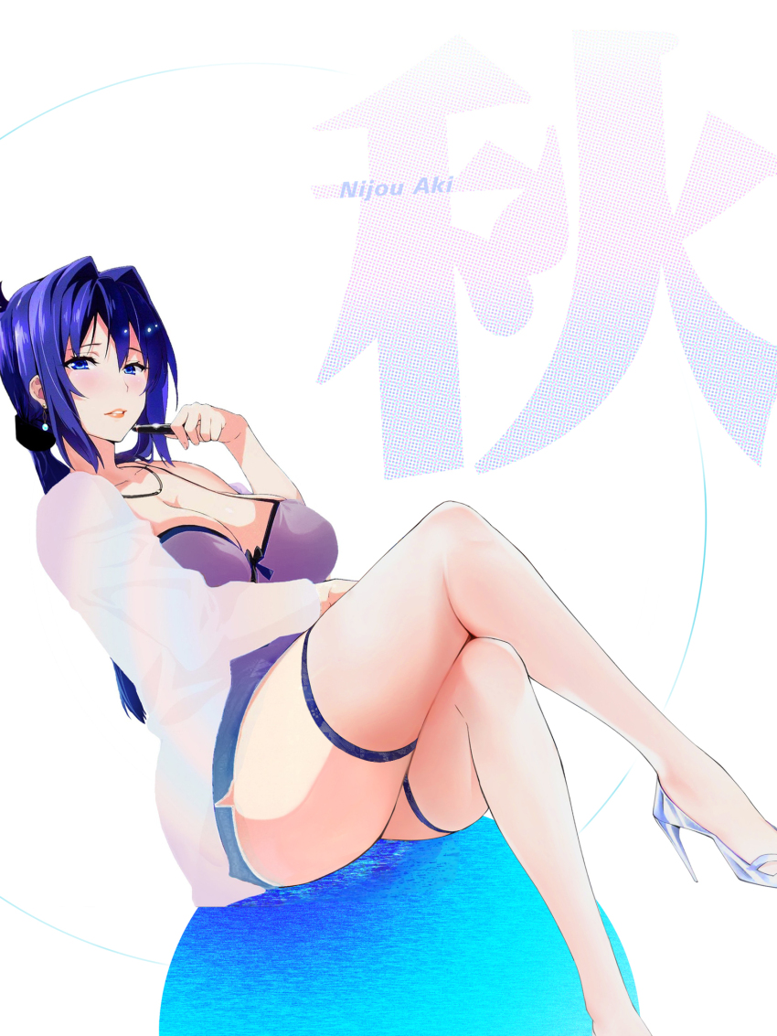 highres looking_at_viewer maken-ki! nijou_aki sitting tagme takeda_hiromitsu