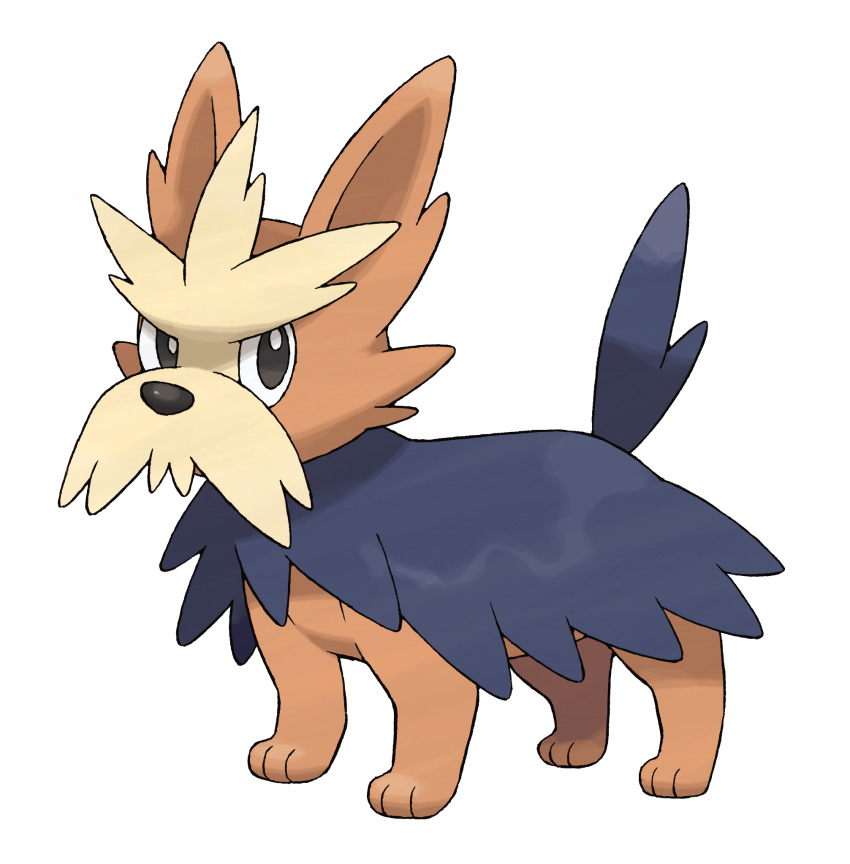 animal_focus artist_request black_eyes blue_eyes brown_fur dog full_body gen_5_pokemon herdier highres nintendo no_humans official_art pokemon pokemon_(creature) pokemon_bw pokemon_focus solo third-party_source transparent_background