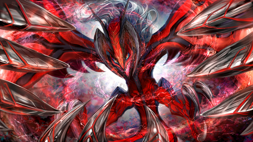 10s claws epic gen_6_pokemon highres legendary_pokemon monster nintendo no_humans pokemon pokemon_(creature) pokemon_xy solo tail thyr wings yveltal