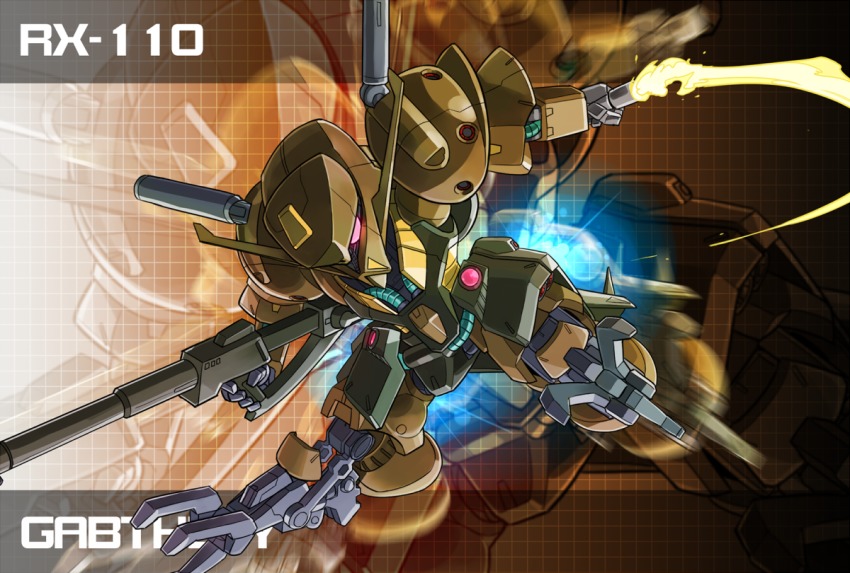 beam_rifle energy_sword character_name energy_gun extra_arms gabthley gundam mecha memento_vivi no_humans one-eyed pink_eyes robot shoulder_cannon weapon zeta_gundam zoom_layer