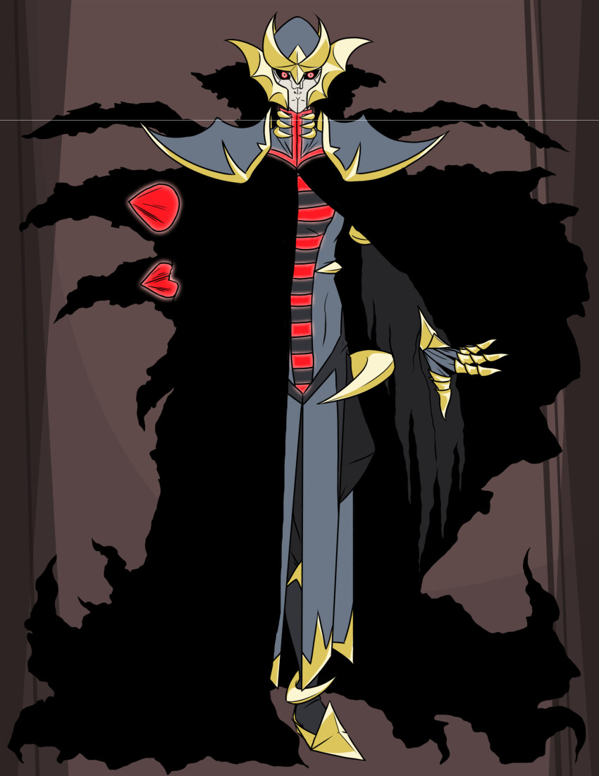 1boy absurdres armor faulds gen_4_pokemon giratina highres humanization legendary_pokemon male_focus nintendo pokemon pokemon_(creature) red_eyes solo standing