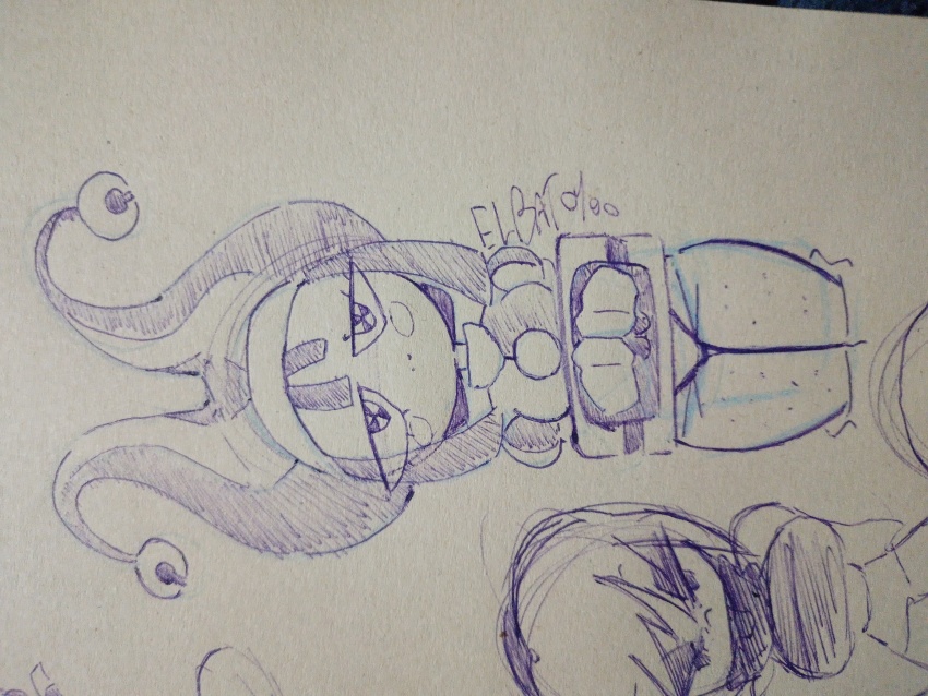 1girl absurdres fan highres pomni_(the_amazing_digital_circus) solo tagme traditional_media