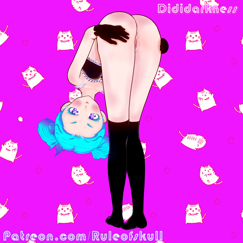 1girl absurdres ass cat highres no panties tagme underwear viewera