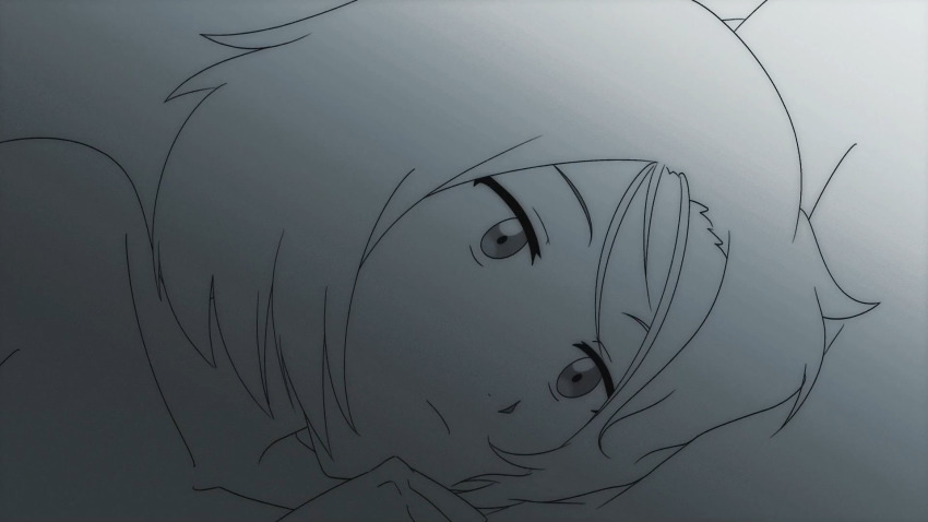 1girl digimon expressionless female_focus highres himekawa_maki lying short_hair solo