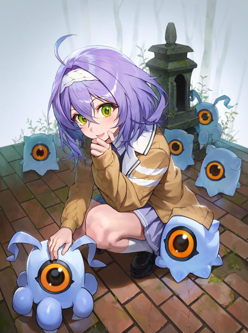 1girl antennae claws digimon digimon_(creature) kuramon looking_at_viewer one-eyed tsumemon