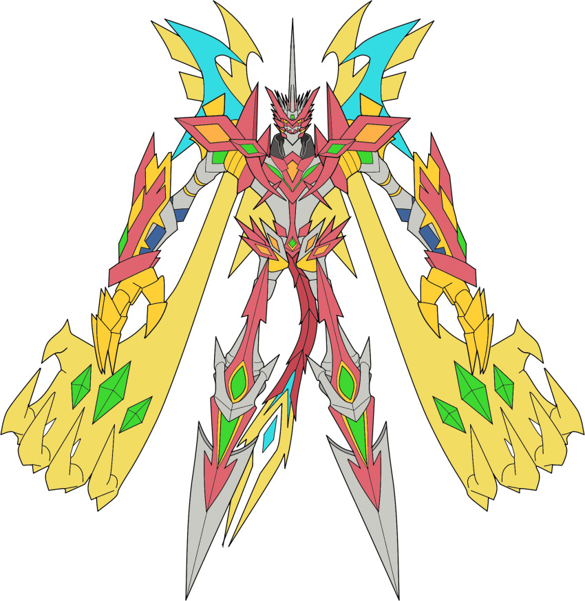 armor claws digimon digimon_(creature) energy highres jesmon jesmon_gx jesmon_x-antibody solo translation_request
