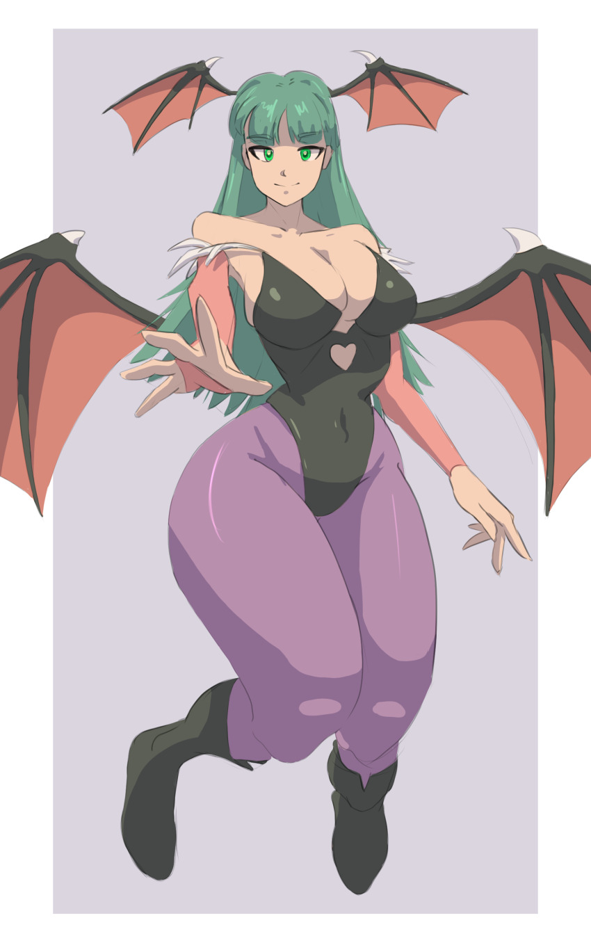 1girl breasts darkstalkers large_breasts long_hair morrigan_aensland