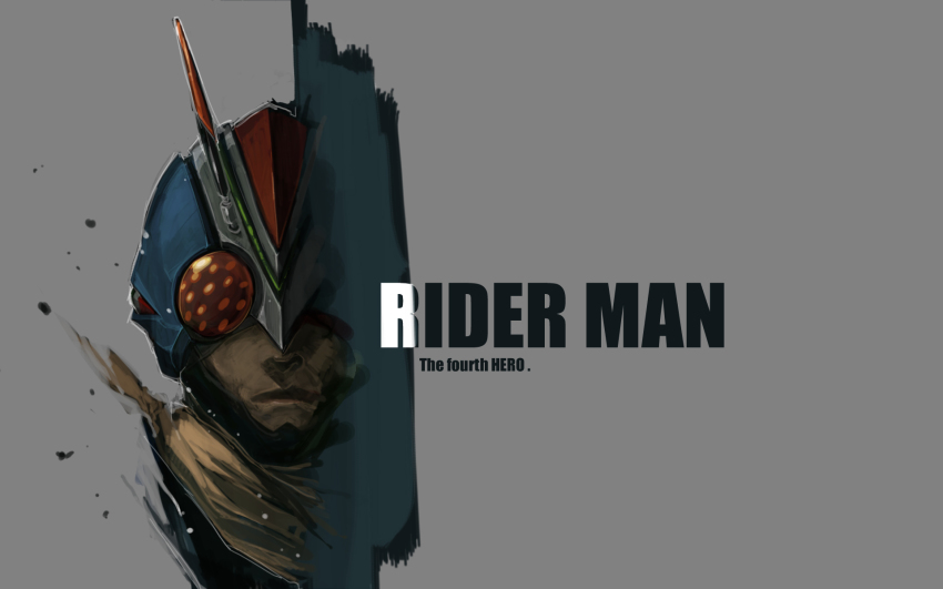 1boy antennae bad_id bad_pixiv_id highres kamen_rider kamen_rider_v3_(series) male_focus riderman shimadoriru solo