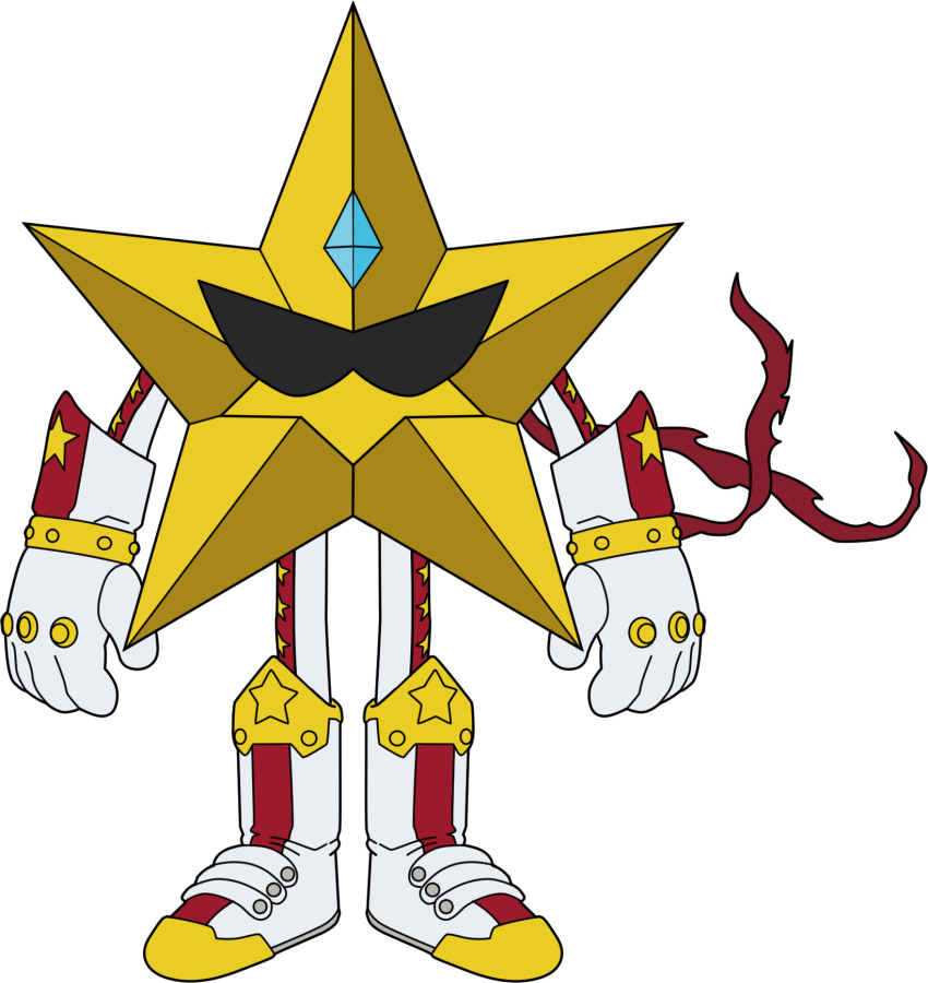 boots digimon digimon_(creature) gloves highres solo star_(symbol) sunglasses superstarmon transparent_background
