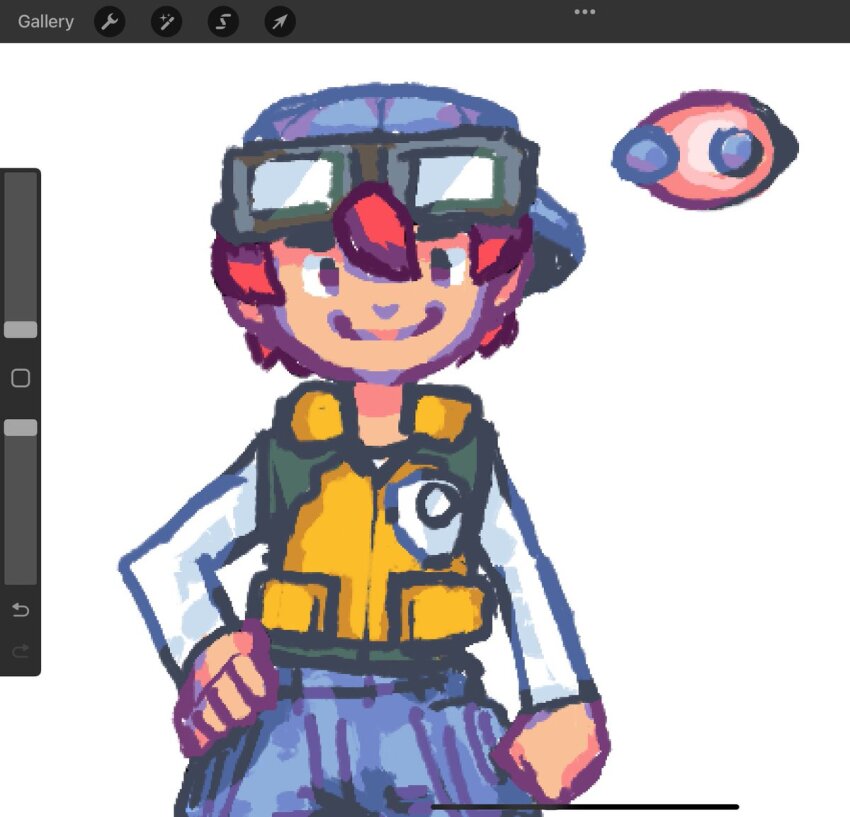 1boy atsushi_(digimon_world_3) digimon digimon_world_3 goggles goggles_on_head male_focus smile solo