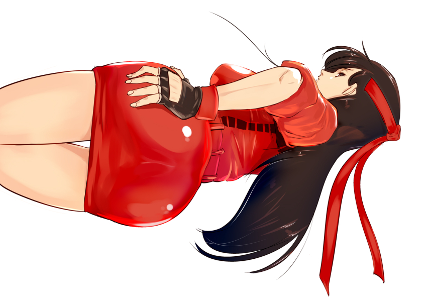 1girl ass blaze_fielding breasts headband large_breasts long_hair streets_of_rage