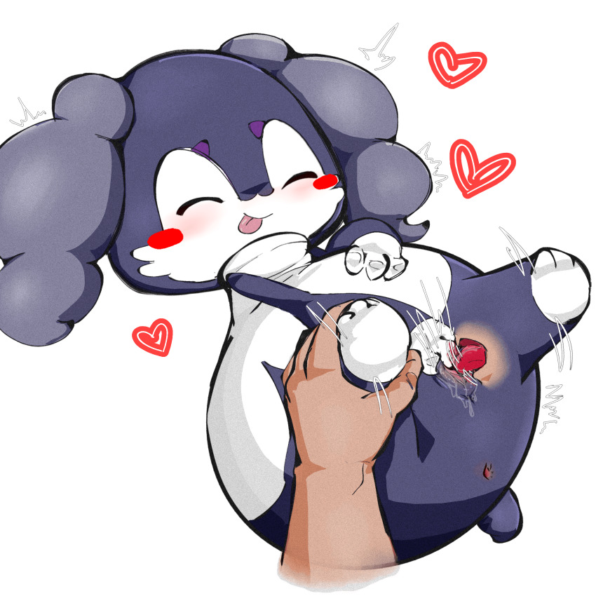 1girl ^_^ absurdres animal_ears animal_feet animal_nose anus blue_fur blush blush_stickers body_fur clitoral_stimulation closed_eyes closed_mouth cunnilingus disembodied_hand disembodied_tongue feet female_focus female_masturbation fingering full_body furry furry_female furry_with_non-furry gen_8_pokemon goat_ears goat_girl goat_horns grey_horns happy heart hetero highres horns indeedee indeedee_(female) interspecies leg_grab licking lying masturbation motion_lines nintendo on_back oral pokemon pokemon_(creature) pussy pussy_juice red_leopard simple_background smile solo_focus tongue tongue_out trembling two-tone_fur uncensored white_background white_fur