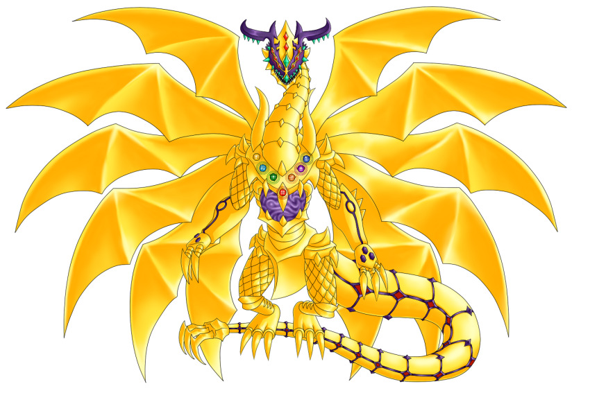 1other digimon digimon_(creature) fusion huanglongmon lucemon_satan_mode original other_focus solo wings
