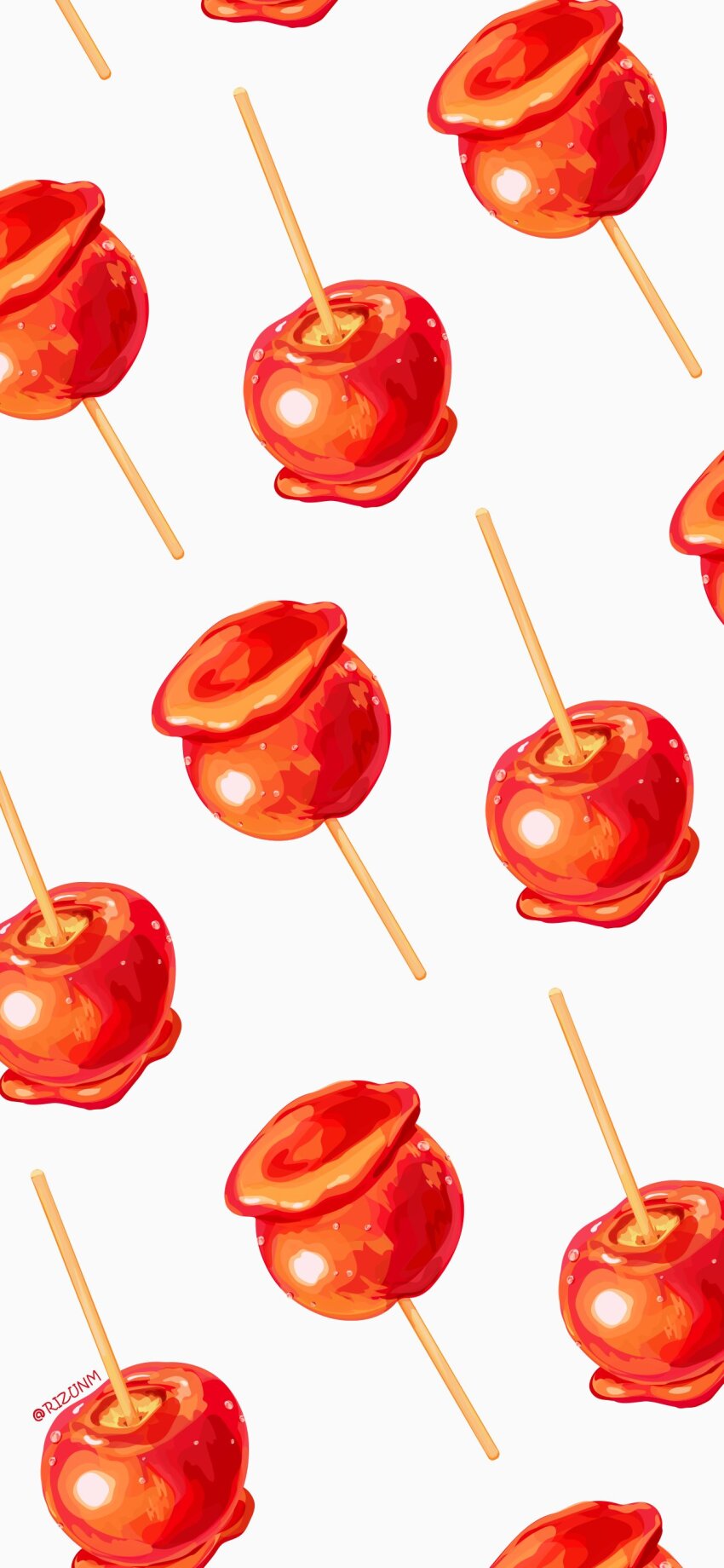 absurdres candy_apple food food_focus highres no_humans original rizu_(rizunm) simple_background white_background