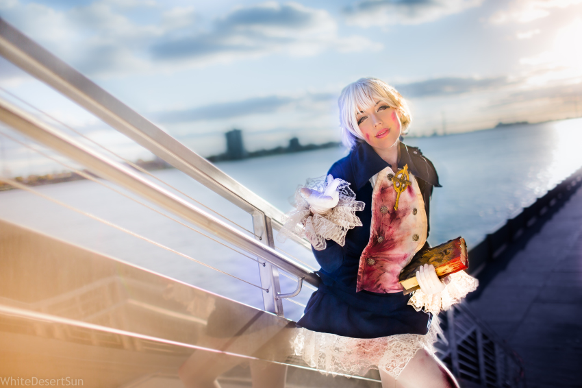 absurdres alice_elliot alice_elliot_(cosplay) blood book cosplay highres shadow_hearts