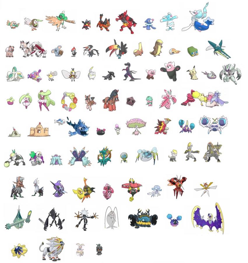 araquanid bewear bounsweet brionne bruxish buzzwole celesteela charjabug comfey cosmog crabrawler cutiefly dartrix decidueye dewpider dhelmise drampa fomantis gen_7_pokemon golisopod grubbin gumshoos guzzlord hakamo-o highres incineroar jangmo-o kartana komala kommo-o legendary_pokemon litten lunala lurantis lycanroc magearna mareanie marshadow mimikyu minior morelull mudbray mudsdale mythical_pokemon necrozma nihilego nintendo no_humans official_art oranguru oricorio palossand passimian pheromosa pikipek pokemon pokemon_sm popplio primarina pyukumuku ribombee rockruff rowlet salandit salazzle sandygast silvally solgaleo steenee stufful tapu_bulu tapu_fini tapu_koko tapu_lele togedemaru torracat toucannon toxapex transparent_background trumbeak tsareena turtonator type:_null ultra_beast vikavolt wimpod wishiwashi xurkitree yungoos