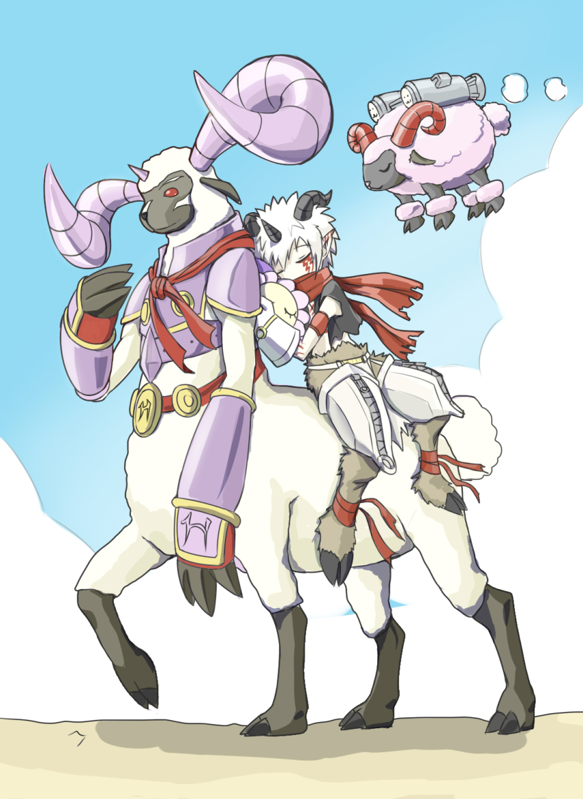 aegiomon digimon pajiramon sheepmon