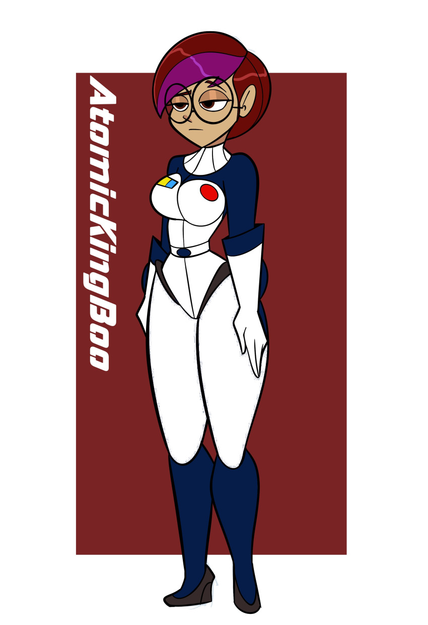 1girl absurdres atomickingboo highres multicolored_hair original short_hair thick_thighs thighs