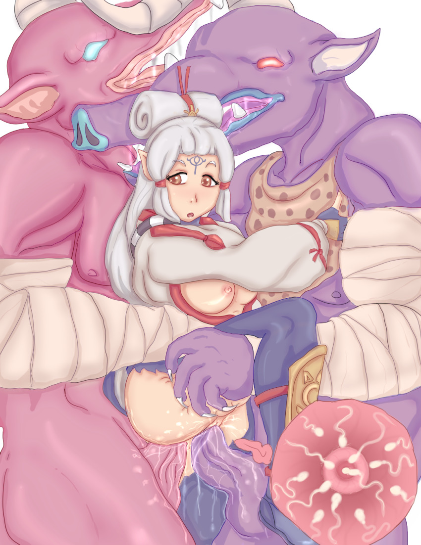 bad_id bad_pixiv_id forced group_sex highres hyrule_warriors:_age_of_calamity impa impregnation mmf_threesome moblin nintendo nipples penis sex the_legend_of_zelda the_legend_of_zelda:_breath_of_the_wild threesome