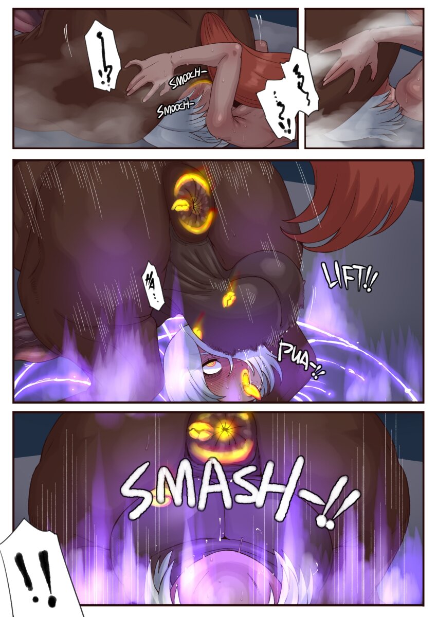 1girl absurdres anus bestiality blush breasts comic commentary covered_face dark-skinned_female dark_skin ebonyxh elden_ring english_commentary english_text freckles glowing_lips glowing_lipstick_mark highres horse lipstick_mark lipstick_mark_on_ass lipstick_mark_on_testicles motion_lines nude orange_lips ringed_eyes scar scar_on_neck sex short_hair small_breasts sound_effects speed_lines steaming_body sweat tarnished_(elden_ring) uncensored white_hair