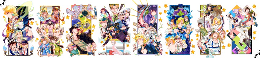 6+boys 6+girls absolutely_everyone arnold_(jojo) bad_id battle_tendency bruno_bucciarati caesar_anthonio_zeppeli diamond_wa_kudakenai diavolo diego_brando dio_brando emporio_alnino enrico_pucci enya_geil erina_pendleton ermes_costello esidisi everyone foo_fighters_(jojo) funny_valentine giorno_giovanna guido_mista gyro_zeppeli higashikata_daiya higashikata_joshu higashikata_josuke higashikata_josuke_(jojolion) highres hirose_koichi hirose_yasuho hol_horse jean_pierre_polnareff johnny_joestar jojo_no_kimyou_na_bouken jojolion jonathan_joestar joseph_joestar joseph_joestar_(old) joseph_joestar_(young) kakyoin_noriaki kars_(jojo) kawajiri_hayato kira_yoshikage kira_yoshikage_(jojolion) kishibe_rohan kuujou_holly kuujou_jolyne kuujou_joutarou leone_abbacchio lisa_lisa loggins_(jojo) long_image mariah_(jojo) md5_mismatch messina_(jojo) mohammed_avdol multiple_boys multiple_girls narancia_ghirga narciso_anasui nijimura_okuyasu pannacotta_fugo phantom_blood resolution_mismatch robert_e._o._speedwagon rudolph_von_stroheim santana_(jojo) senzzang shizuka_joestar smokey_brown stand_(jojo) star_platinum stardust_crusaders steel_ball_run stone_ocean sugimoto_reimi suzi_q terence_t._d&#039;arby the_world tonio_trussardi trish_una vanilla_ice vento_aureo vinegar_doppio wamuu weather_report wide_image will_anthonio_zeppeli yamagishi_yukako