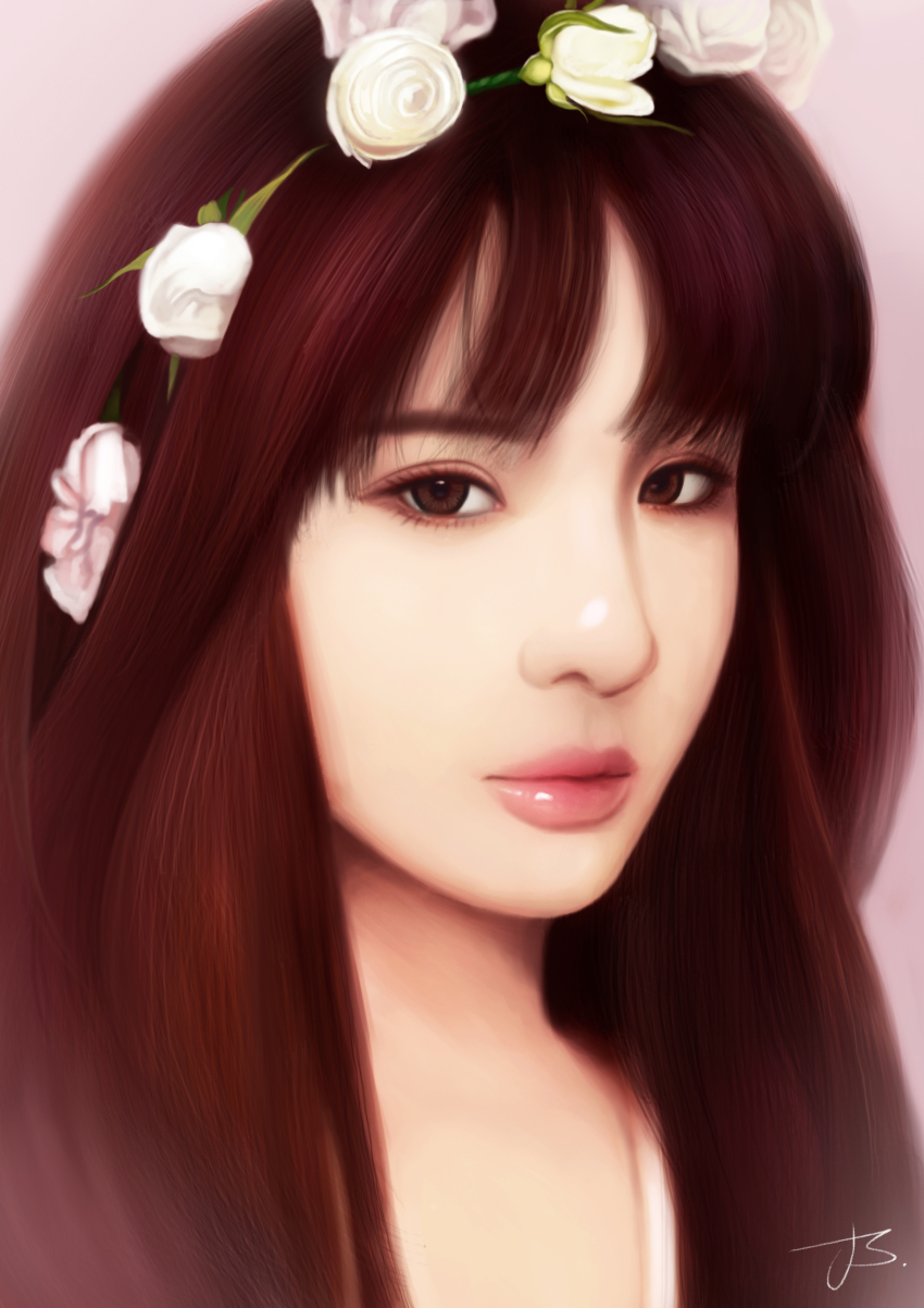 1girl 2ne1 absurdres artist_request bom_(2ne1) female_focus highres k-pop musician photorealistic realistic solo
