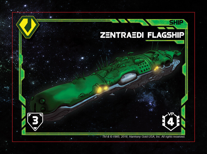 1985 2018 alien board_game card card_(medium) choujikuu_yousai_macross commentary dated emblem english_commentary english_text glowing harmony_gold js_digitalartist light logo macross macross:_do_you_remember_love? military nebula no_humans nupetiet-vergnitzs official_art playing_card radio_antenna robotech robotech:_force_of_arms space spacecraft star_(symbol) star_symbol_background zentradi