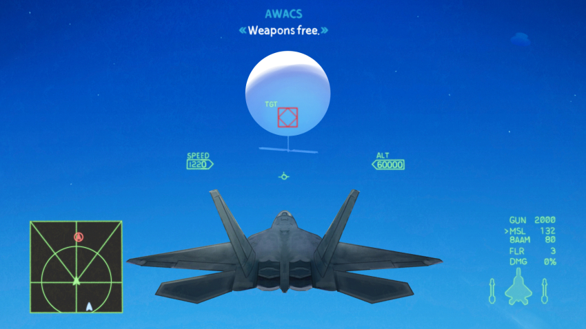 2023_china_balloon_incident ace_combat ace_combat_04 acea4 aircraft airplane balloon blue_sky day english_text f-22_raptor fake_screenshot fighter_jet heads-up_display highres hot_air_balloon military military_vehicle mobius_1 no_humans outdoors real_life sky user_interface vehicle_focus
